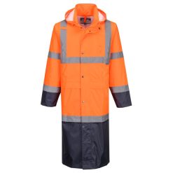 Hi-Vis Contrast Raincoat 122cm H446 Portwest