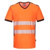 T-shirt ostrzegawczy PW3 z dekoltem w szpic PW310 Portwest